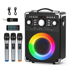 JYX Bluetooth Speaker Karaoke Machine with Microphone Home Party Speaker Audio
