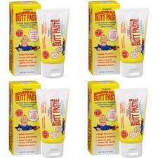 4 Pack Bourdeauxs Butt Paste Diaper Rash Ointment Original 2 Oz