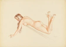 ALBERTO VARGAS Art Poster or Premium Canvas Print "Diving Board" #88