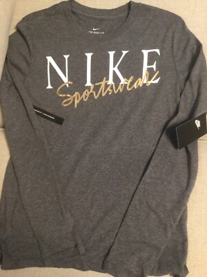 Nike NSW  Outrun LS  Tee Shirt CQ4390-071 NWT Sz S Wmns