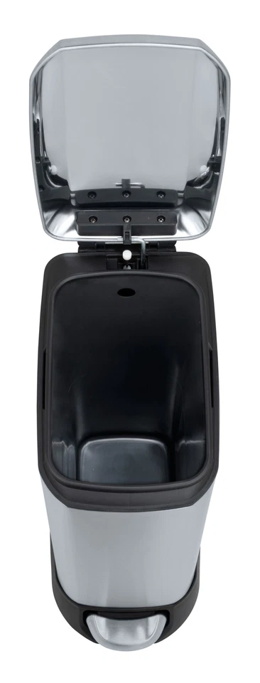 WENKO Treteimer Mod. Design 12 L, Easy-Close, Edelstahl, mit herausnehmbarem Ein - Bild 2 von 4