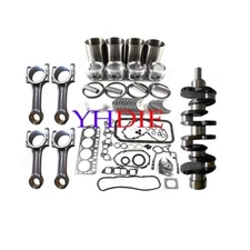 4Y Engine Overhaul Rebuild Kit +Crankshaft +Connecting rod Fit For TOYOTA Engine
