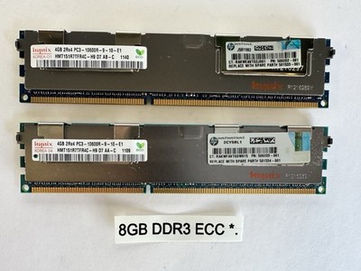 8GB (2x4GB) DDR3 ECC Registered RDIMM PC3-10600R Hynix HP Server Memory 1333MHz
