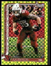 2025 Topps Chrome 4 Trey McBride Lime Green X-Fractor Arizona Cardinals