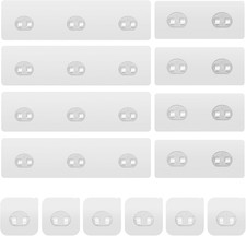 14 Pack Shower Caddy Adhesive Replacement, Strong Adhesive Hooks, Waterproof Sho