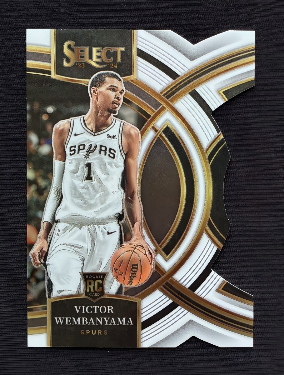 2023-24 Select Victor Wembanyama #121 Die Cut Premier White RC Color Match /149