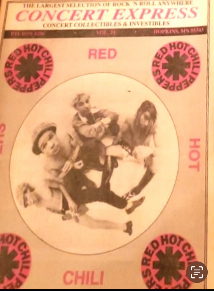 Camiseta rara vintage anos 80 anos 90 Red Hot Chili Peppers banda asteca XL concerto expresso - Imagem 2 de 4