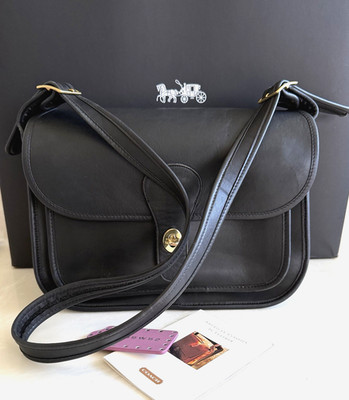 COACH VINTAGE NYC BONNIE CASHIN RAMBLER BLACK SHOULDER BAG 9735 | eBay