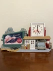 Coca-Cola Vintage Clock Gas Station Scene Vintage Style Multi-color Sign