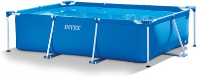Intex Rectangular Frame Pool - Aufstellpool, Blau - 220 x 150 x 60 cm