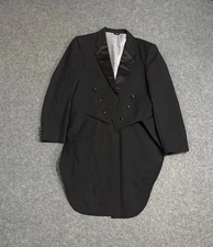 Christian Dior Monsieur Tailcoat Tuxedo Jacket Size 40R Paris NY Black