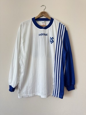 Vintage Lausanne Sport 1997-1998 Match Worn Home Soccer Jersey Shirt Kit Size L