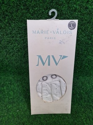 MARIE VALOIS Elegance Comfort Golfhandschuhe - Damen (Weiß, Links, L)