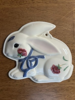 Lennox Poppies On Blue Barnyard Bunny Cookie Cutter mint cond. with original tag
