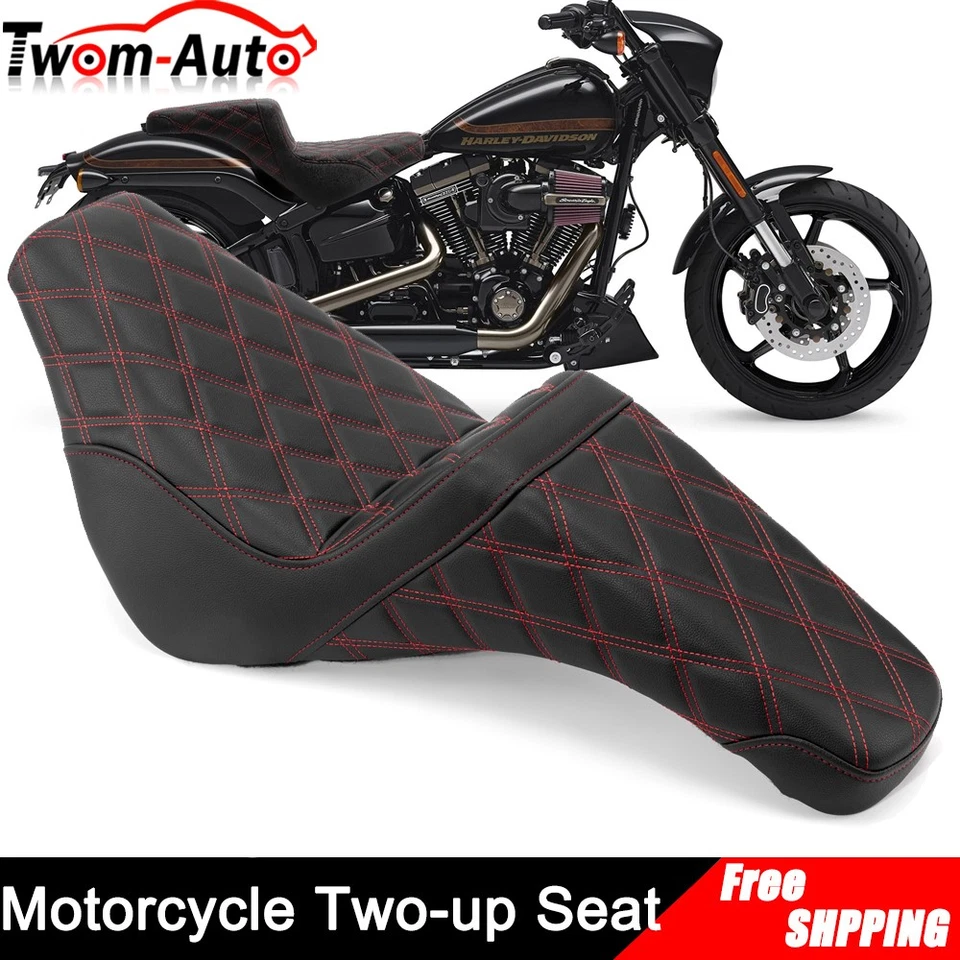 For 2018-UP Harley Heritage Classic Slim FXST Two-Up Rider Driver Passenger Seat - Image 3 of 4