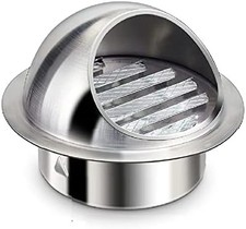 8 Inch Wall Vent Cover Stainless Steel Round Exhaust Grille Ventilation Outlet W
