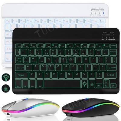 Beleuchtete Tastatur Maus Für Samsung Galaxy Tab A11+ A9+ A8 S11 S10 Lite S9 FE