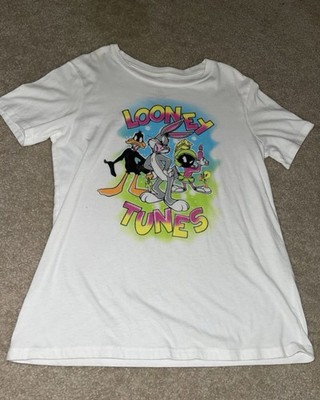 Love Tribe Looney Tunes Shirt Juniors Size XS Bugs, Daffy,Marvin