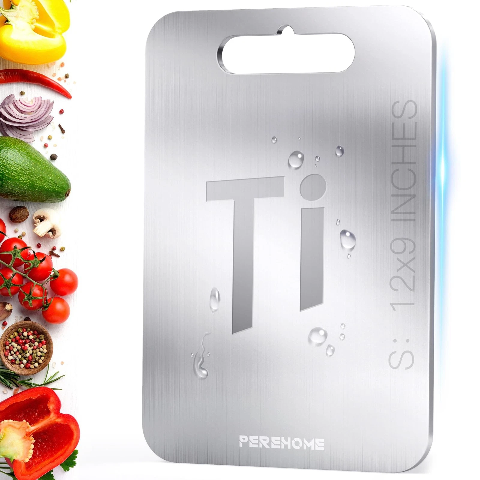 Titanium Cutting Board for Kitchen, Cutting Board Double Sided Food Grade, Ch...