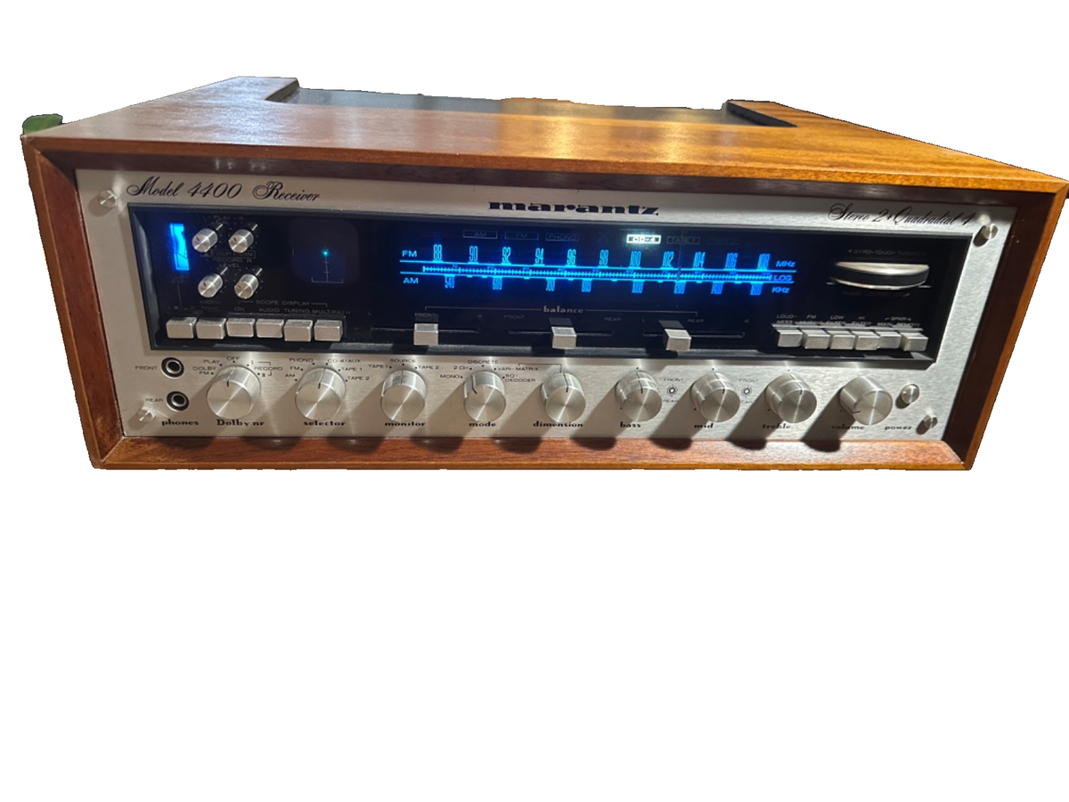 MARANTZ 4400 AM/FM BLUE SCOPE QUAD RECEIVER /WC-43 CABINET FULLY