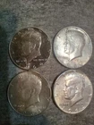 1964 Kennedy Halves 90% Silver Four Coins as Pictured VERY NICE!!! FREE SHIPPING