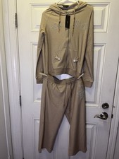 bcbg max azria Warm Up Suit Beige Size L New With Tags