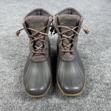 Sperry Top Sider Women s Saltwater Duck Boots Brown Blue Size 6.5 M