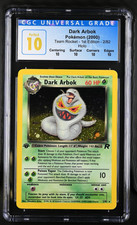 1st Edition Dark Arbok 2/82 Team Rocket Pokemon 2000 CGC PERFECT 10 (POP 1)