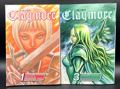 Claymore Manga Lot Vol 1 & 3 Teresa of the Faint Smile Norihiro Yagi Viz