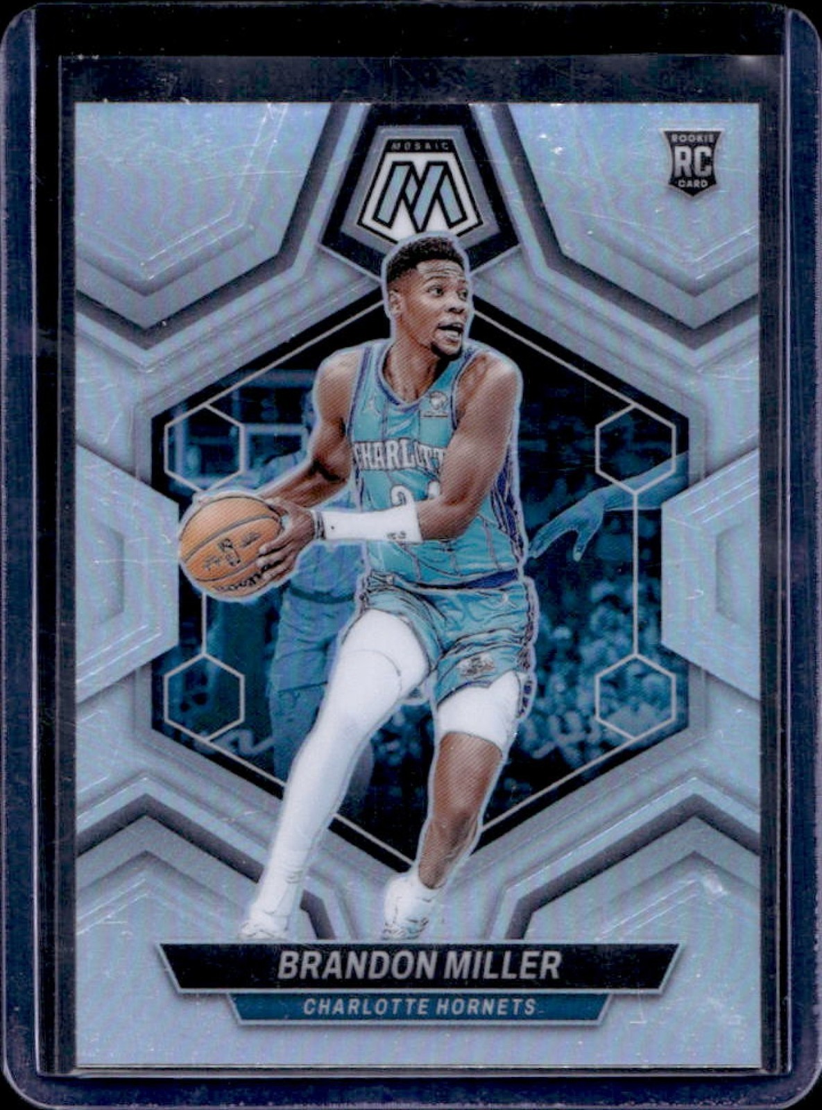 2023-24 Mosaic Brandon Miller RC Silver Prizm Rookie #202 Hornets