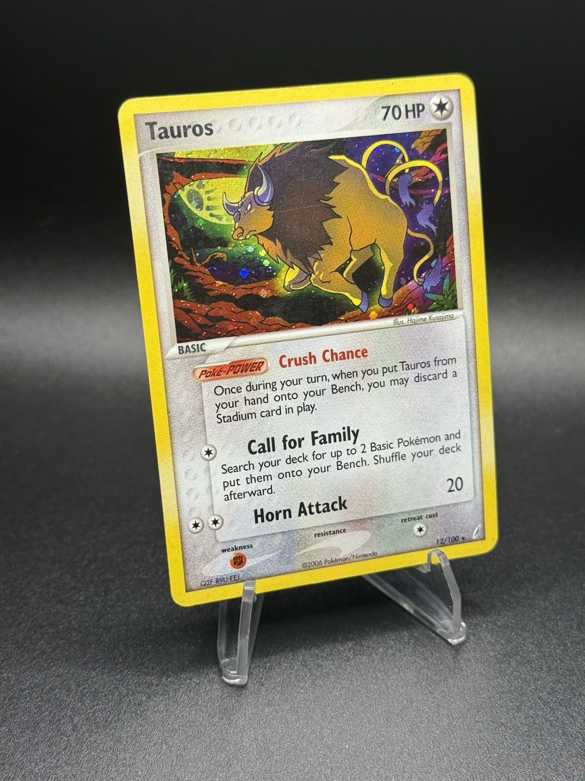 Pokemon Tauros 12/100 Crystal Guardians Holo