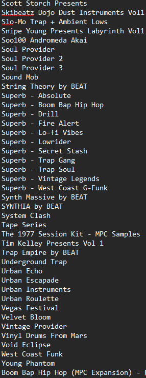 124 expansions MPC pour MPC Standalone pack de samples et sons