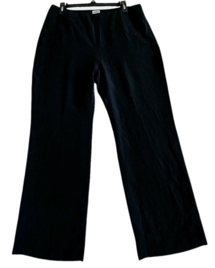 ARMANI COLLEZIONI Womens Stretch  Black Wool Pants Sz 12
