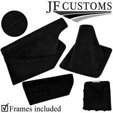 SCHWARZ NAHT SUEDE HANDBREMSE SCHALTSACK + RAHMEN F?R SUBARU IMPREZA 08-14