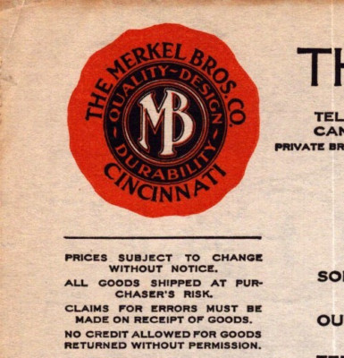 Merkel Bros Plumber Stem Gas Cincinnati Vintage Original Billhead 1915 ...