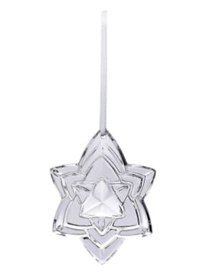 Baccarat 2812406 Clear Crystal Noel 2018 Silver Annual Ornament