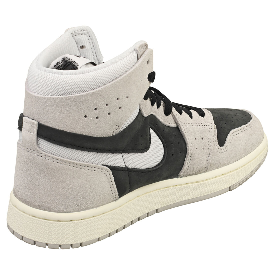 Nike Air Jordan 1 Zm Air Womens Grey Black Fashion Sneakers - 6 US