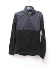 Stylus Black Fleece Jacket Men's Size Small Midweight Full Zip Pockets