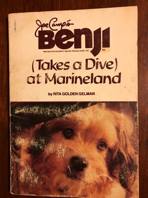 VINTAGE BOOK- Joe Camp’s BENJI Takes a Dive at Marineland, 1981 PB, Good  Cond!