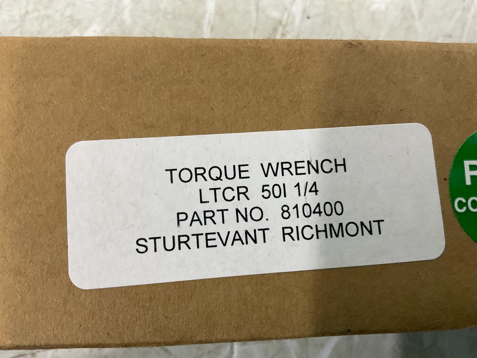 Sturtevant Richmont -810400 1/4 In Drive 10 to 50 In-Lb Micrometer Torque Wrench