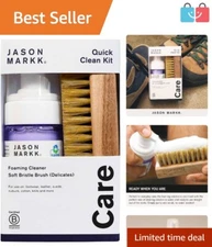 Eco-Friendly Quick Clean Kit for Suede & Leather Shoes - Powerful Foam Cleaner