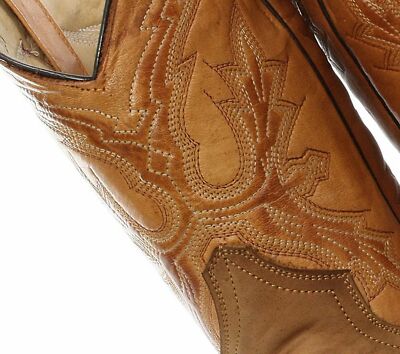 Bottes Cowboy Grinders El Paso En Cuir Brun - Taille 38-46 - Neuf Avec Emballage