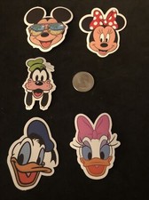 Disney Stickers - Disney Mickey Mouse and Friends Lot of 5 Stickers.