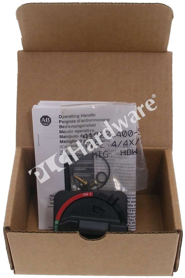 Surplus Pre-owned Allen Bradley 194R-HS4 /A Operating Handle NEMA 3R/3/12/4/4X