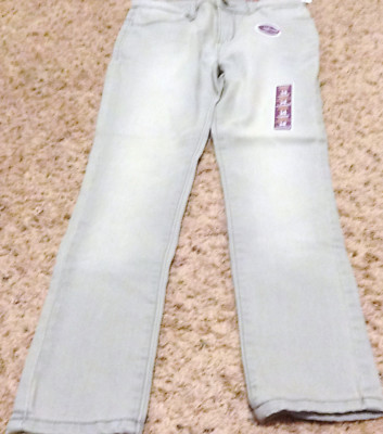 NWT GIRLS OLD NAVY ROCKSTAR JEGGINGS JEANS SIZE 14 REGULAR-LIGHT GRAY