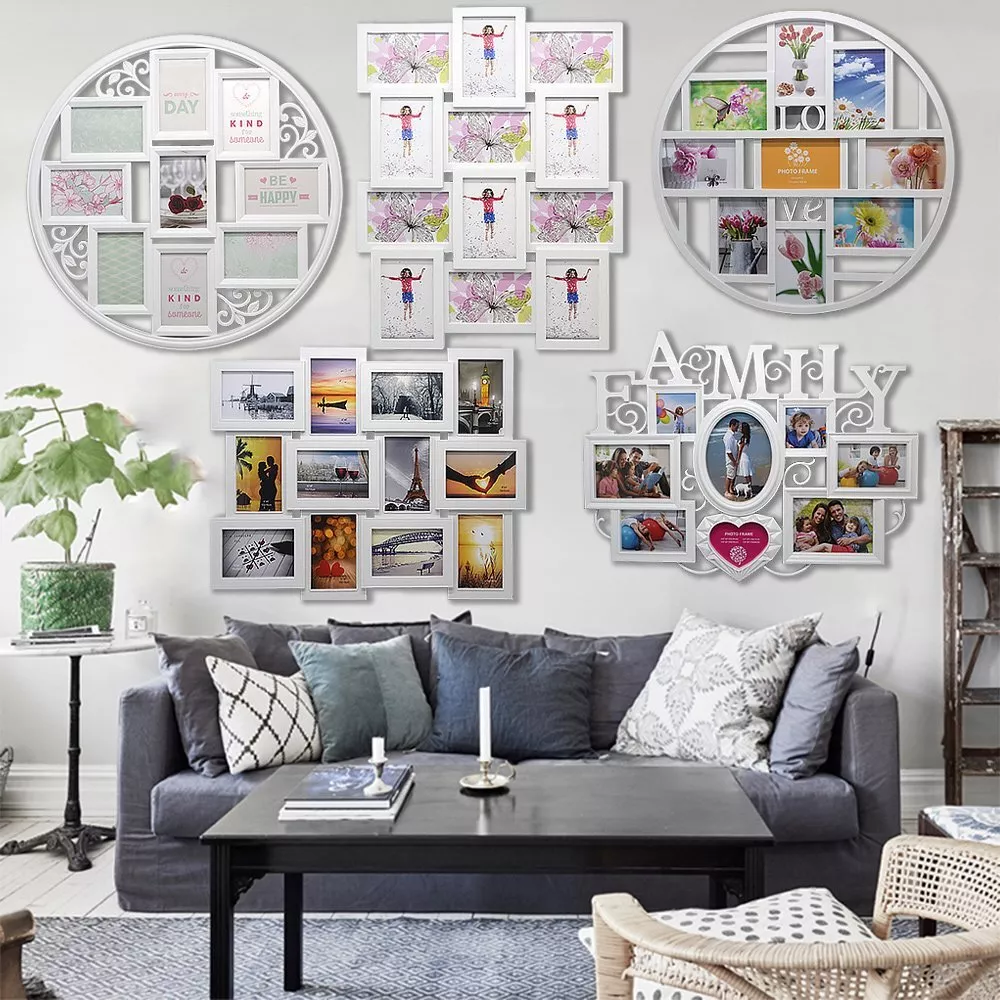 Bedroom wall 2024 photo frames