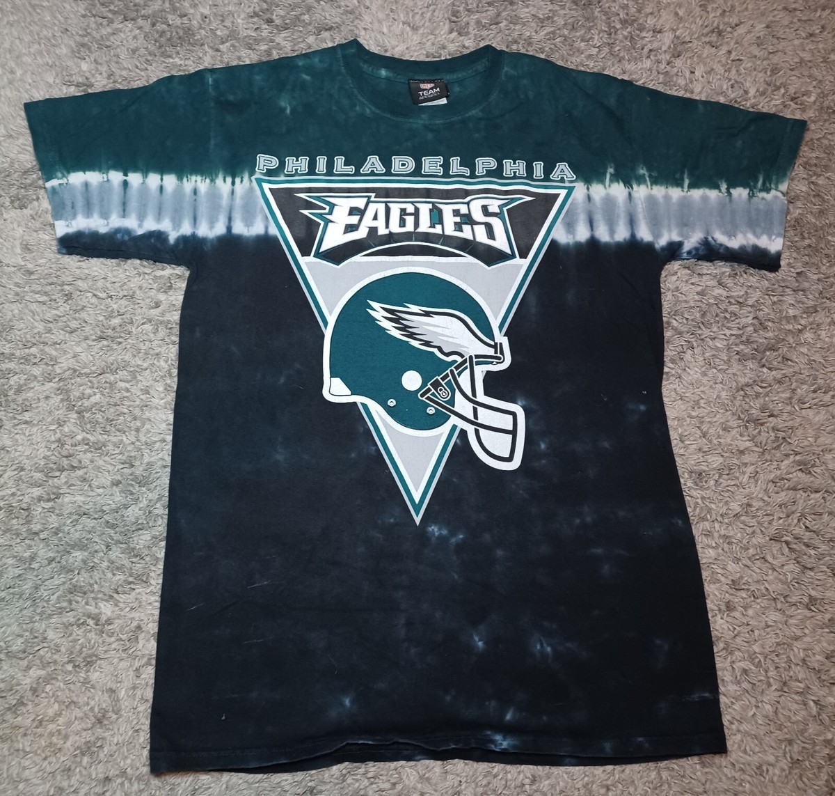Vintage Y2k NFL Philadelphia Eagles Tie Dye Graphic T Shirt Size