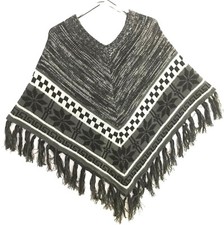 Gianni Bini Poncho Black And Gray Size S New With Tag Msrp $88.00