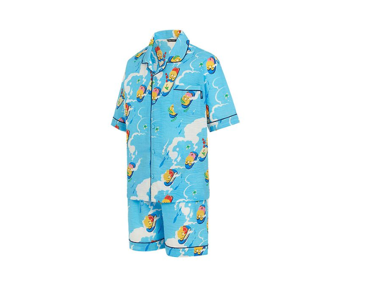 Kakao Friends Summer Holiday Cooling Pajamas (Men) Shirt Shorts