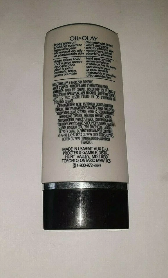 discontinued OIL OF OLAY COMPLETE RADIANCE liquid FOUNDATION SPF15 92 DARK HONEY - Image 2 of 3